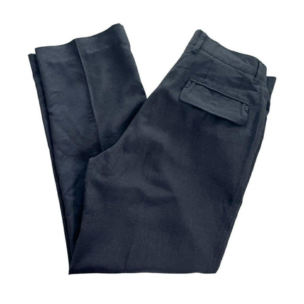 Dolce & Gabbana Womens 46 (30”) Black Pleated Wool Blend Ankle Pants Trousers - Picture 10 of 10